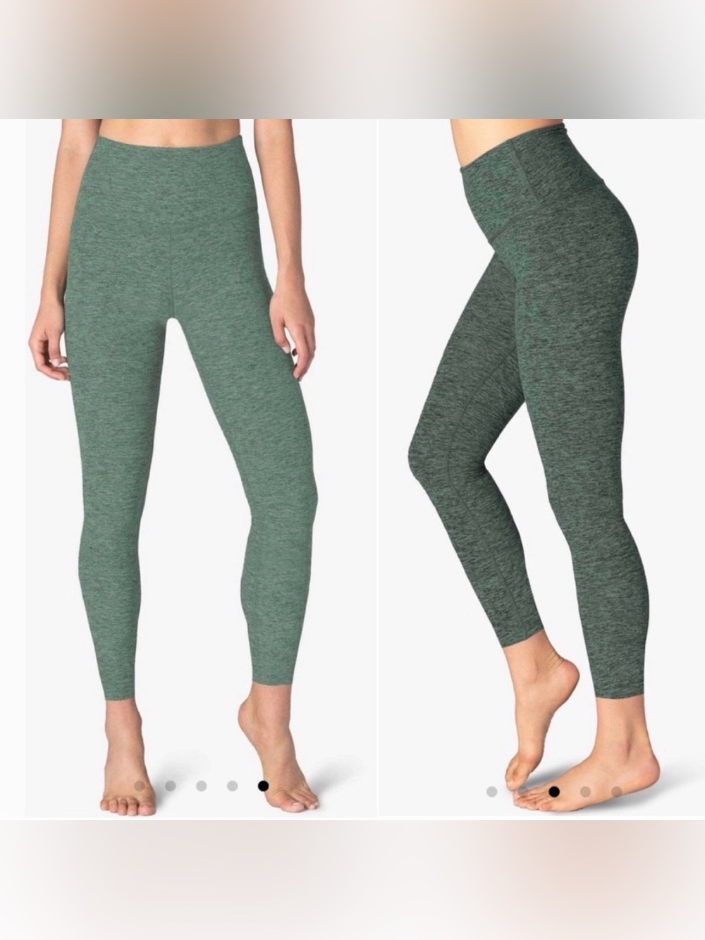 Beyond Yoga Spacedye Caught In The Midi High Waisted Leggings Green Size M Yoga